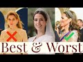 Best  worst dressed at the jordanian royal wedding kate middleton princess beatrice  queen rania
