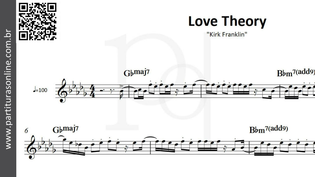 Love Theory ♪ Kirk Franklin | Partitura - YouTube