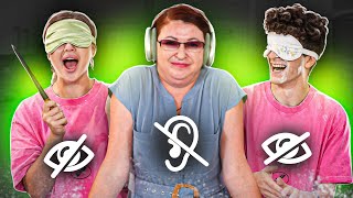 картинка: ГОТОВИМ ВСЛЕПУЮ и ВГЛУХУЮ // кекс с МАМОЙ и ПАРНЕМ