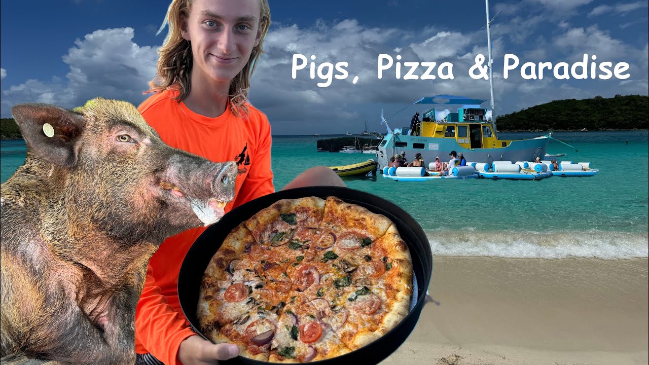 Sailing the USVI: Beer Drinking Pigs, Ruins & Floating Restaurants! WEEK 62