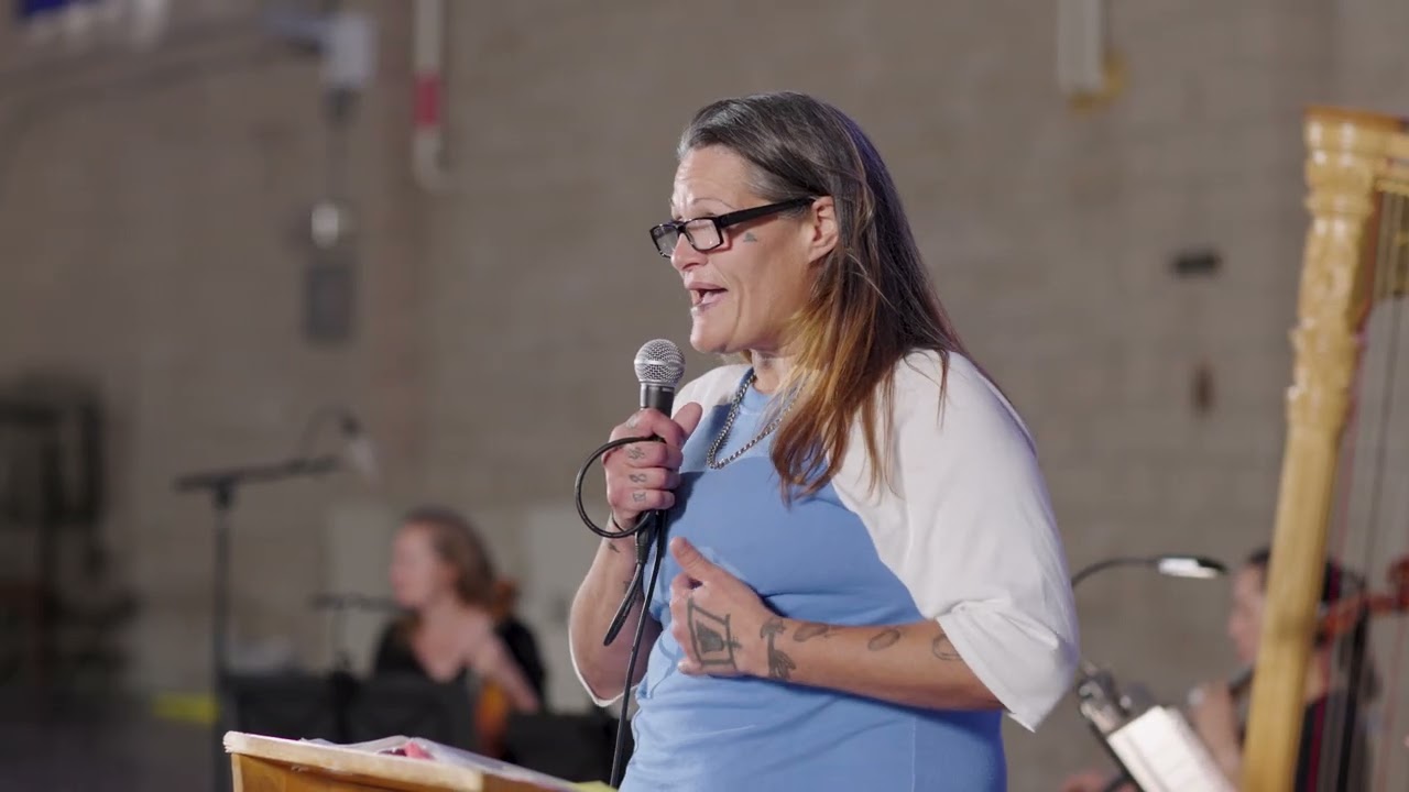 Brooke Rottiers reading her poem that is Untitled