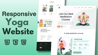 Responsive Website Using HTML CSS & JavaScript | Yoga Website