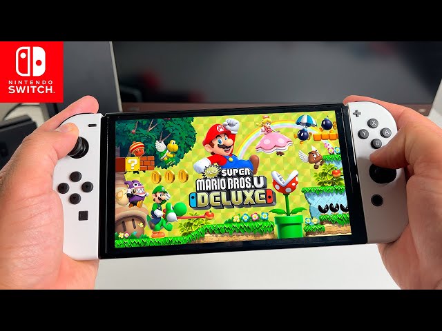 New Super Mario Bros. U Deluxe Nintendo Switch Lite Gameplay 
