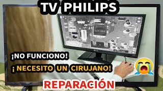 TV PHILIPS | No enciende | Encuentro cortocircuito | Reparación