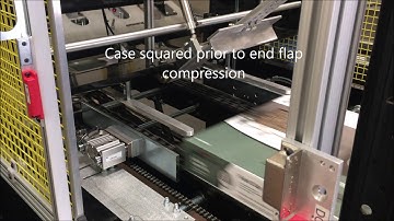 Astro Packaging Model IS45SLG side load case packer for carpet tile