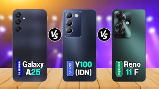 vivo Y100 IDN Vs Samsung Galaxy A25 Vs Oppo Reno11 F I Spech Comparison | Review | Price