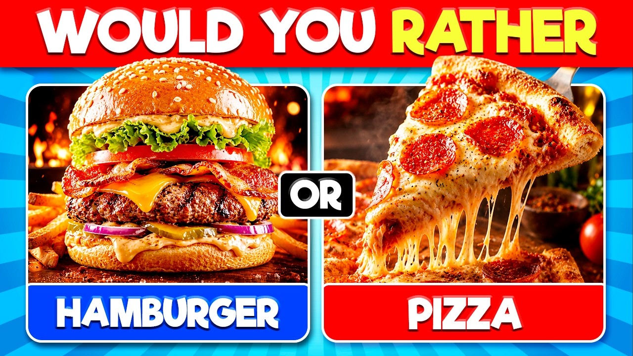 Would You Rather... 50 Impossible Food Choices 😋🍔
