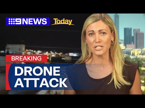 Reports Iran launches dozens of drones towards Israel | 9 News Australia