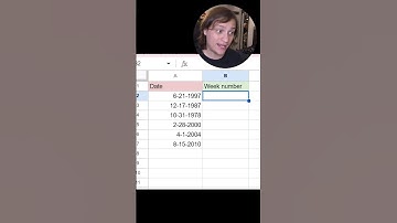 Week Number with AI Excel Bot #msexcel  #excel #microsoft #ai #artificialintelligence