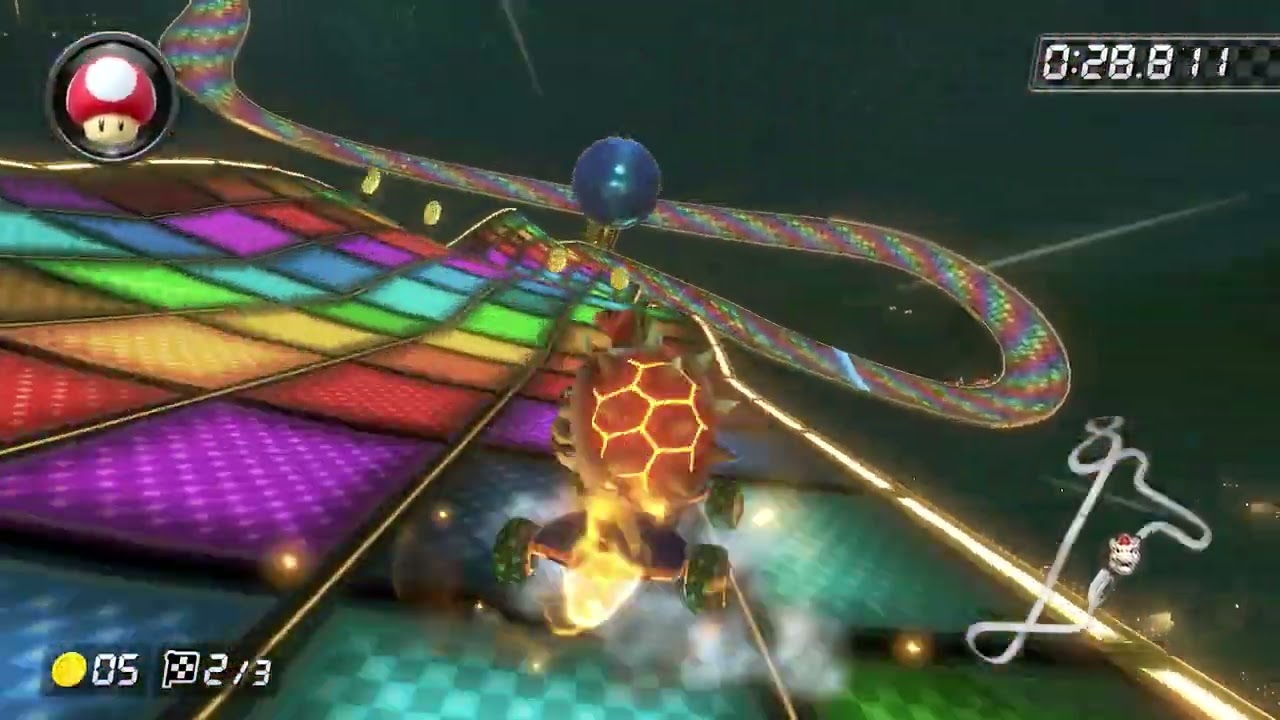 N64 Rainbow Road [200cc] - 0:56.326 - kwartz (Mario Kart 8 Deluxe