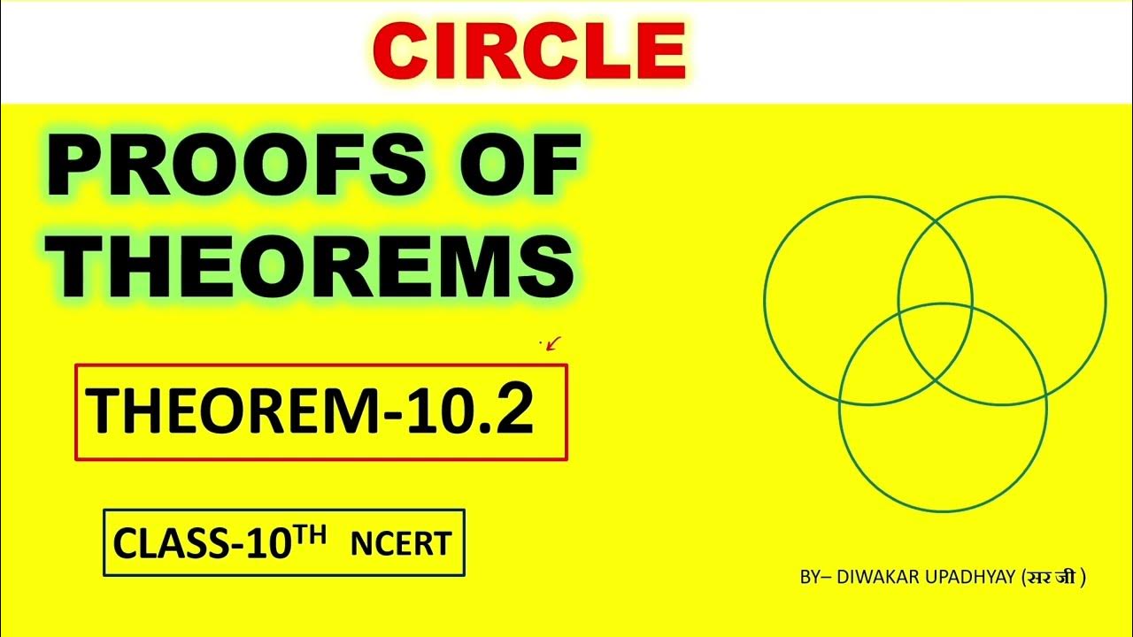 Circle Circle Class 10 Proofs of theorem CBSEChapter 10 Circles