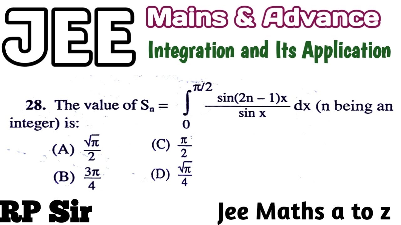 Value Of S n Integration 0 To 2 Sin 2n 1 x sinx Dx Is Equal To value-of-s-n-integration-0-to-2-sin-2n-1-x-sinx-dx-is-equal-to