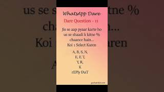 whatsapp dare games 🔥 | whatsapp status | all status #shorts 🔥 whatsapp dare games 🔥 | whatsapp status | all status #shorts 🔥