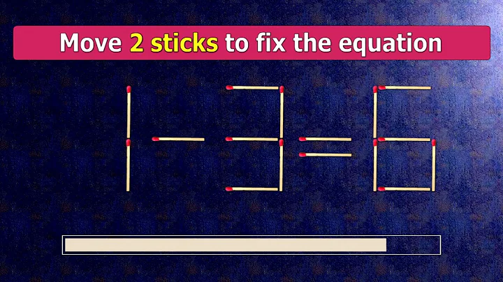 👉 Match puzzle - move 2 matches to make equation 4-7=7 and 1-3=6 correct | Best matchstick puzzles