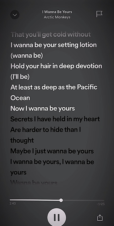 I wanna be yours -sped up #fypシ #spedups #lyrics #spedupsounds #spotify #spedup2023 ( arctic monkeys