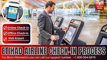 Etihad Airline Self Check-in | How To Do Online Check-in Etihad airways flight