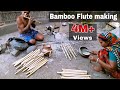 Bamboo flute making by traditional process// How to make a professional Bamboo flute.