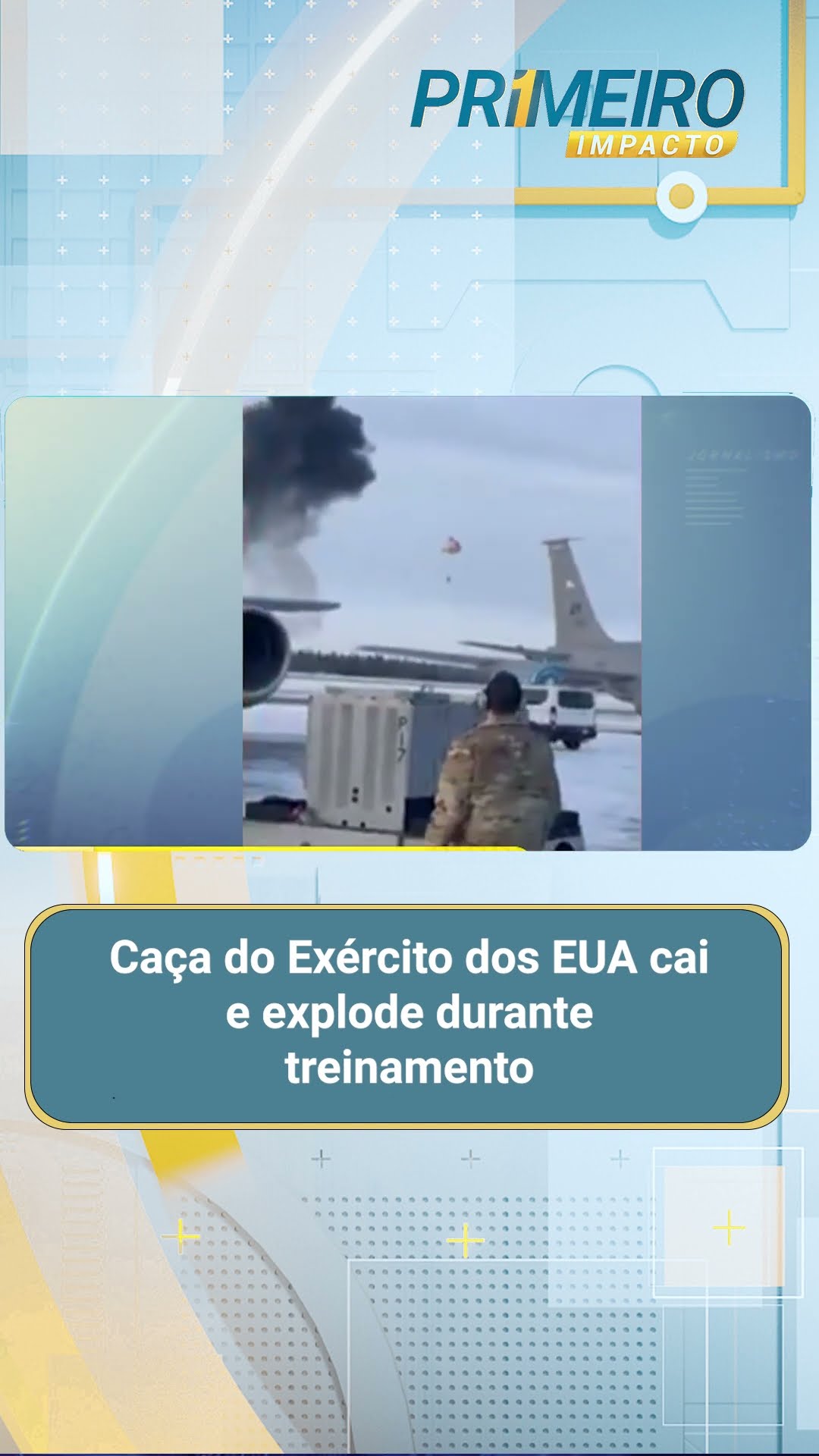 Caça do Exército dos EUA cai e explode durante treinamento no Alasca