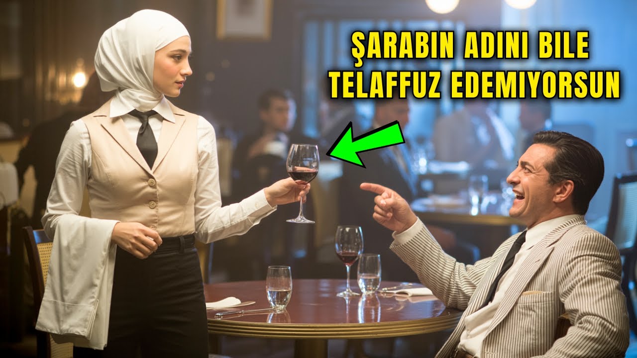 MİLYONER GARSONU KÜÇÜK DÜŞÜRMEYE ÇALIŞTI. AMA O, FRANSIZCA CEVAP VERİP KADEH KALDIRDI