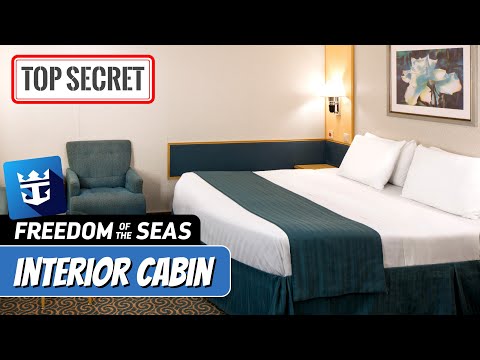Freedom of the Seas Interior Stateroom, Newer Cabins walkthrough tour