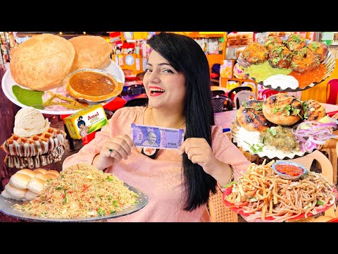 Rs 100 Street Food Challenge | Pune Food Challenge