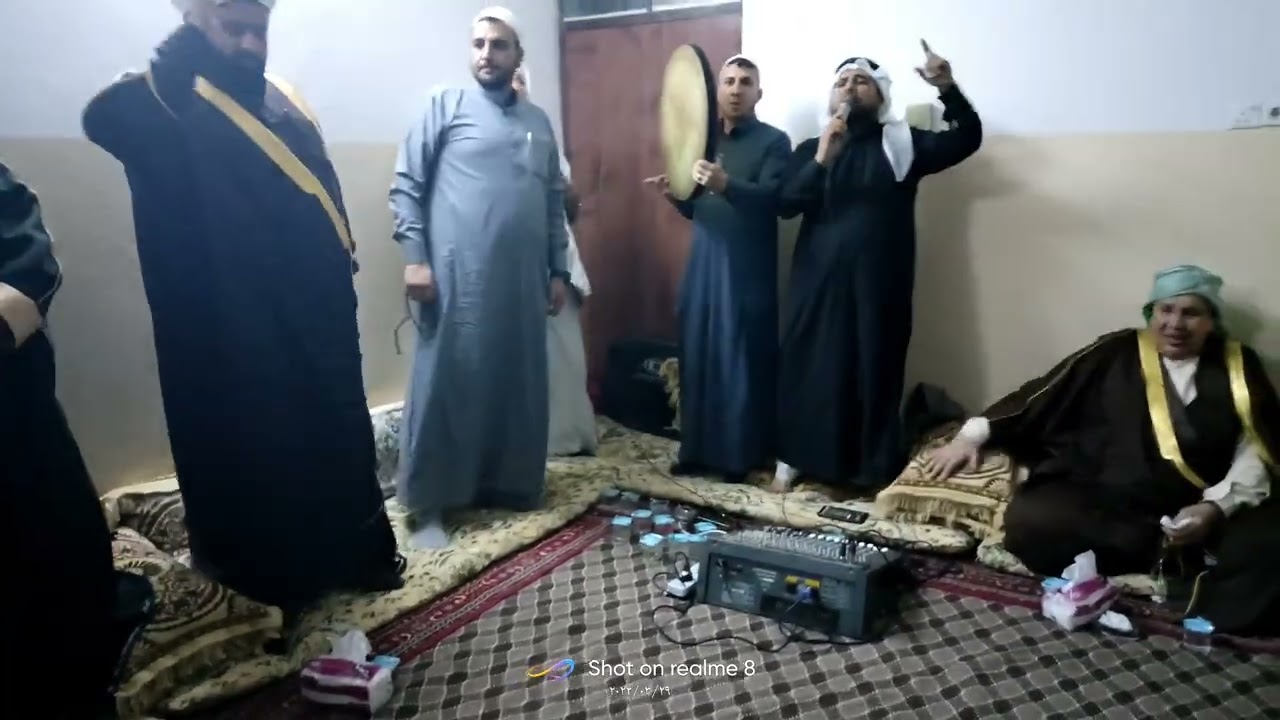 الأخ أحمد الحادي في حق أخيه الشيخ الشهيد محمد الحادي في دار السيد صالح السيد عبيد البدراني..