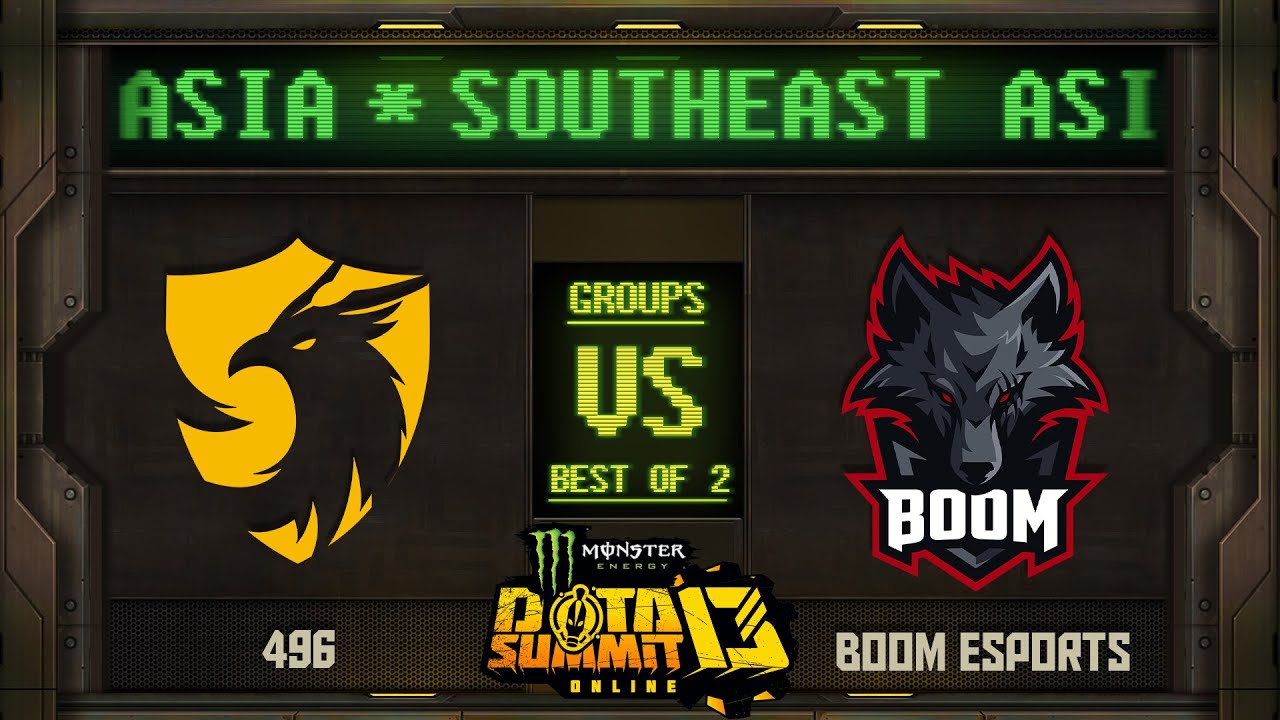 496 vs BOOM Game 1 - Monster Energy Dota Summit 13 Online SEA: Groups w/ MLP & johnxfire
