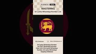 Sri Lanka WhatsApp Number List | B2B Database