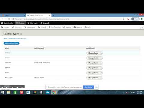 How to add Content types and fields in Drupal