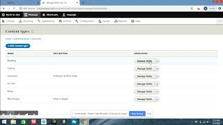 How to add Content types and fields in Drupal