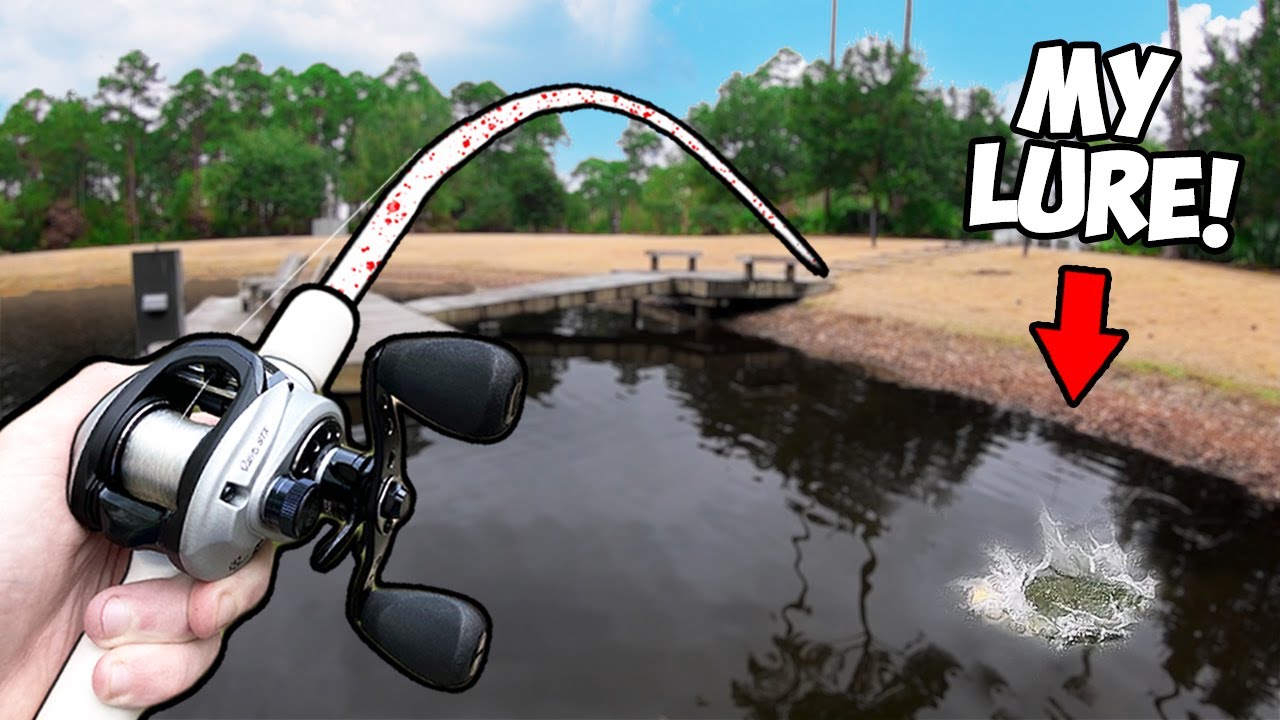 EPIC pond bass fishing!!! (I lost a $50 dollar lure)