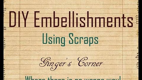 Using scraps to make embellishments | Simple Stories Vintage Weathered Garden | DIY Ephemera