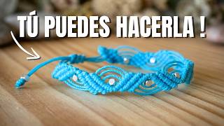 Macramé para principiantes | Pulsera de hilo fácil y bonita