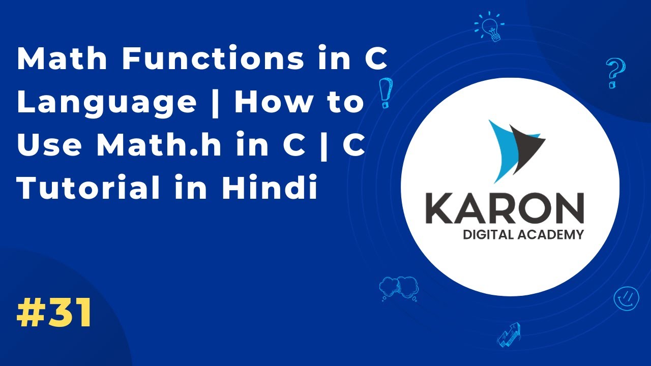 Math Functions in C Language | How to Use Math.h in C | C Tutorial in ...