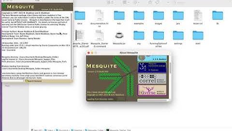 Building DNA tree with Mesquite (demonstrated on Mac)