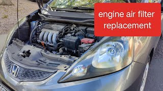 Honda fit engine air filter replacement 2009 to 2014 and more