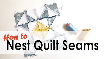 How to Nest Seams for Flatter Quilt Blocks with On Williams Street