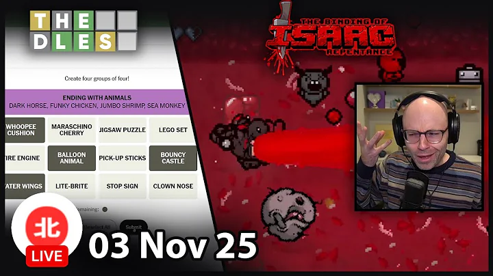 THE DLES / The Binding of Isaac: Repentance - 03 Nov 2025 - Unofficial Northernlion VOD without Chat