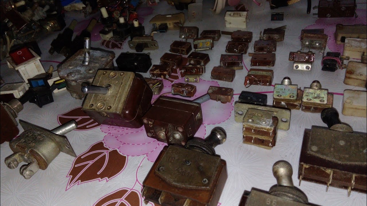 ТВ1-2, ТВ2-1, МП, ТП-2 и т.п. КУЧА Переключателей, Тумблеров.... - YouTube