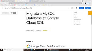 Qwiklabs   Migrate a MySQL Database to Google Cloud SQL GSP306