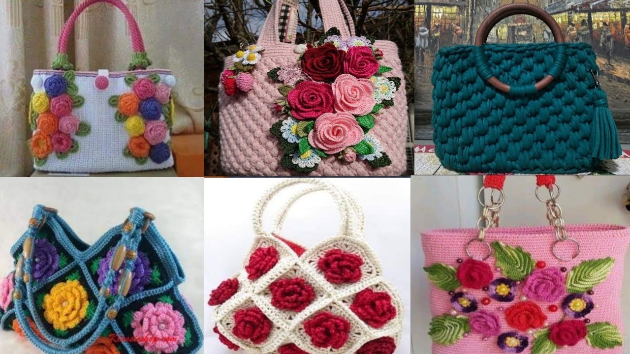 Crosia Free Patttern Urdu, Hindi Video Tutorials: Handmade Crochet Bag |  Crochet bag pattern tote, Handmade crochet bags, Crochet handbags patterns