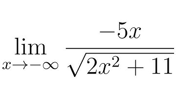 Calculus Limits at Infinity with Square Roots