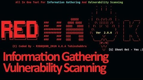 Information Gathering & Vulnerability Scanning using "RED_HAWK"