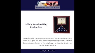 Military Award and Flag Display Case