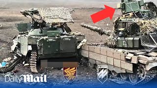 Russian 'Tsar' tank with huge electronic warfare setup on its roof captured by Ukraine