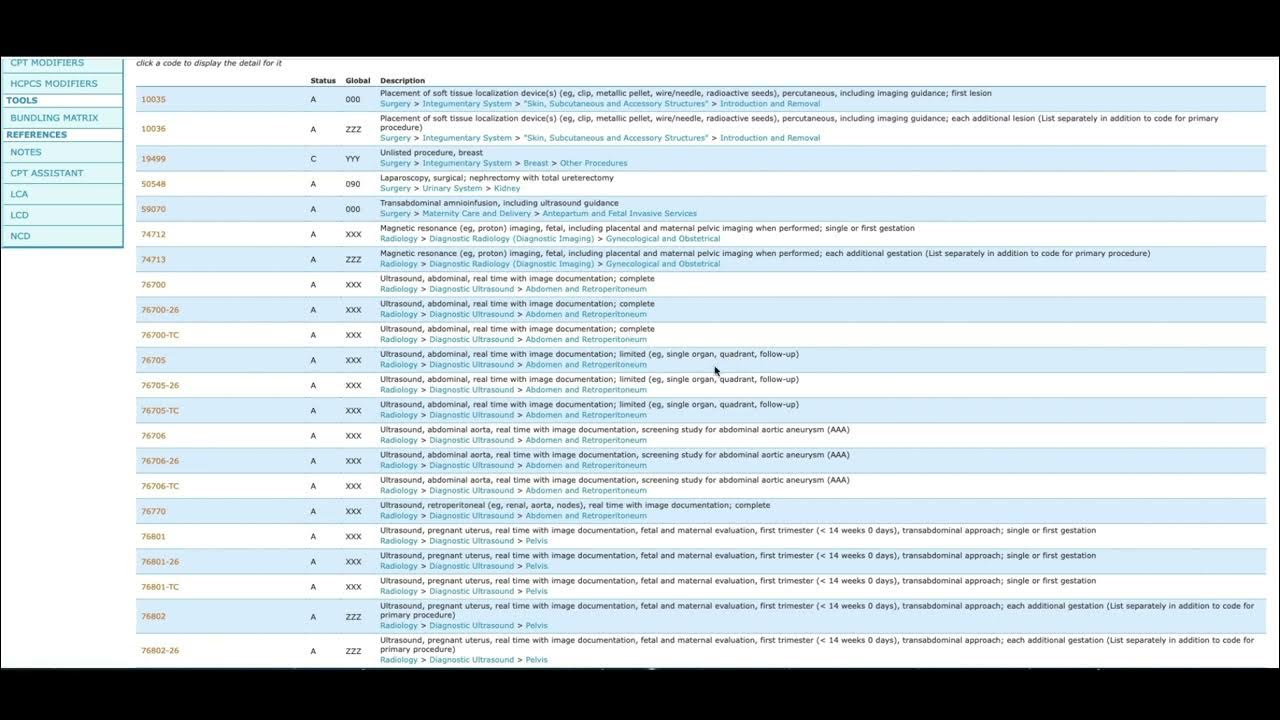 CPT Code for abdominal ultrasound? YouTube