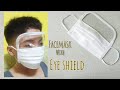 DIY facemask with eye shield /facemask with eye protector / eye protection