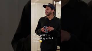 Kim showers with Pete Davidson