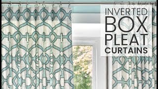 How to Make Inverted Box Pleat Curtains