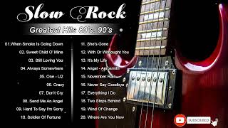 GNR, Scorpions, Led Zeppelin, Bon Jovi, U2, Aerosmith | Best Slow Rock Ballads 80s, 90s